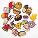 Food Series Shoes Flower Accessories Personality Everything Garden Shoes Soft Rubber Accessories Shoes Decorative Buckle_viptrois.com