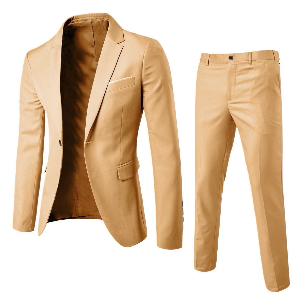 Men's Clothing Two Piece Suits Men's Suits Fashion Slim Small Suits Groomsmen Suits Dress Jackets Trousers Men_viptrois.com