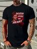 Dexter Bloody Heart - Men's Premium Slim Fit T-Shirt Summer Fashion Stylish Breathable Top For Everyday Wear Homme Graphic Designer Clothes Casual_viptrois.com