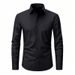 Men's Stretch Comfort Dress Shirt – Wrinkle-Resistant & Non-Iron, Breathable 4-Way Elastic Fabric, Classic Fit For Office & Business Casual_viptrois.com