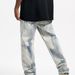 Men's Clothing Retro Straight Loose Washed Tie Dyed Straight Zipper Jeans Casual Trendy Men's_viptrois.com