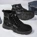 New Men's Shoes, Retro Camouflage Men's Martin Boots, Casual Shoes Men's Boots_viptrois.com