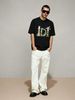 Summer Washed Cotton Tee, Men's Full Color Fairy Tale Plant Animal D Alphabet Graphic Casual Oversized Short Sleeve_viptrois.com
