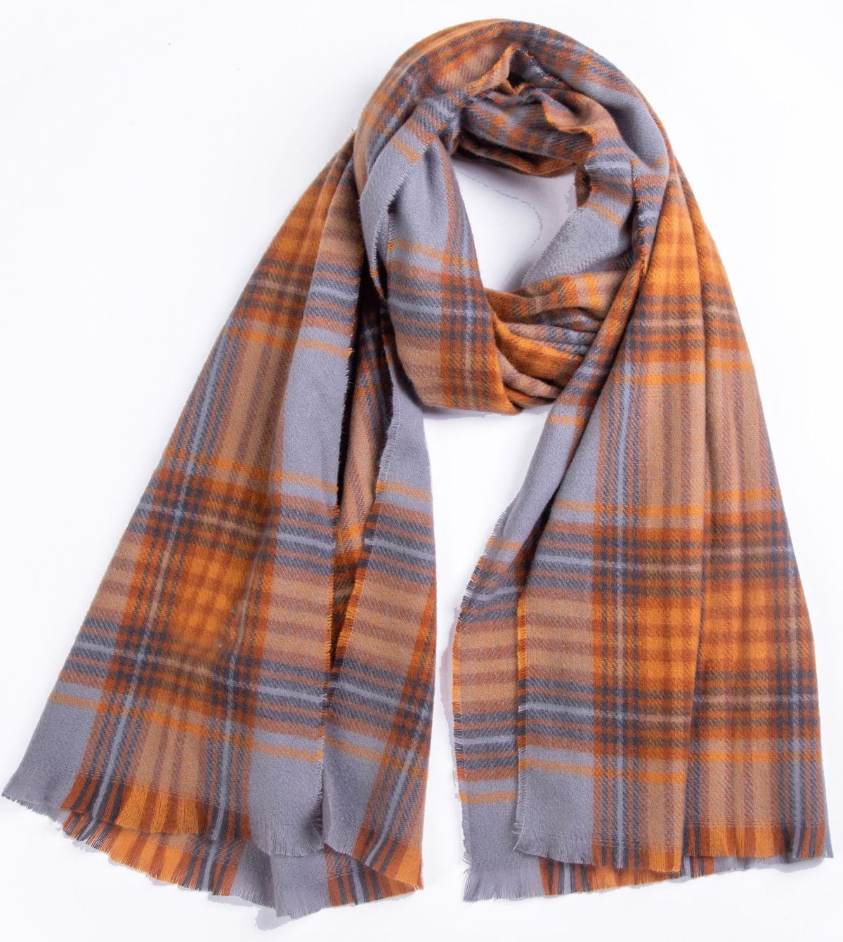 Unisex Retro mesh red blue plaid scarf women's shawl_viptrois.com