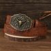 VOOTHOST Punk Bullhead Big Board Buckle Belts For Men Retro Embossed Western Cowboy Jeans Leather Waist Belt Clothing Accessories Gift F0361_viptrois.com