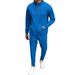 "Men's Waffle-Knit Half-Zip Sweater & Trousers Set – High Collar Long-Sleeve Casual Outfit, Autumn Loungewear"_viptrois.com