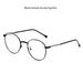 Men's Sunglasses Ultra Light Plain Style Round Frame Glasses Frame Simple Metal Anti Blue Light Glasses Net Celebrity Hot Color Changing Glasses_viptrois.com