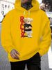 Men's Autumn And Winter Casual Fashionable Loose Hooded Sweatshirt RELDX Bear Pattern Printed Warm Long Sleeved Pullover_viptrois.com