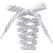 Shoe Accessories sports shoelaces 8MM black and white cross color basketball casual board shoes flat running shoelaces rope a pair_viptrois.com