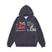 American Style Embroidered Galloping Horse Letter Hooded Sweatshirt Zipper Cardigan Unisex 2025 Loose Jacket_viptrois.com