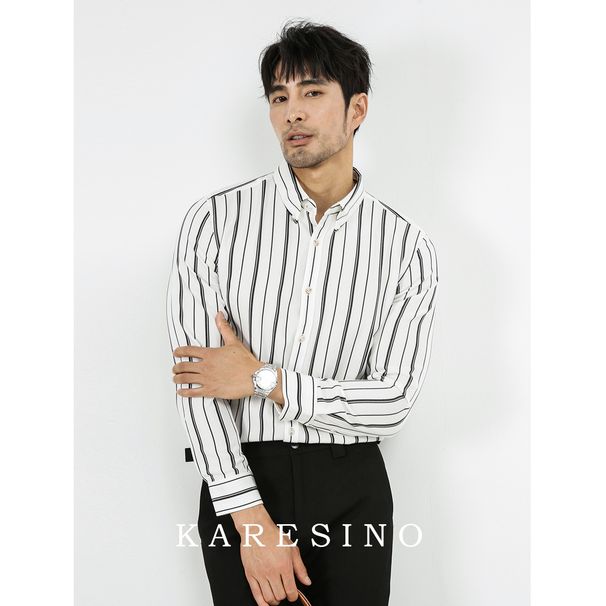 Men’s Clothing Style Striped Shirt Men's Formal Business Suit Men's Anti Wrinkle Non Iron Long Sleeved Shirt_viptrois.com