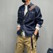 Men's Clothing Plus Size Casual Loose Drop Shoulder Striped Denim Long Sleeve Shirt Spring And Autumn Men's Thick Shirt Large Size Jacket_viptrois.com