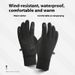Warm Cycling Gloves For Autumn And Winter Skiing And Mountaineering Men's Driving And Cycling Velvet Touch Screen Anti Slip And Dew, Two Fingers_viptrois.com