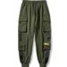 Men's Vintage Washed Cargo Pants – Relaxed Fit Straight-Leg Trousers With Multi-Pockets, Heavyweight Cotton Blend, Streetwear & Casual Style_viptrois.com