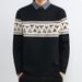 High-End Two-Piece Sweater Men's Trendy Thickened Warm Knitwear Autumn Winter Inner Collar Knitted Base Shirt_viptrois.com