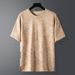 Men's Clothing Jacquard Trendy All Match Tops Short Sleeved T Shirts_viptrois.com