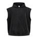 Men's Clothing 400g Heavyweight Distressed Hooded Vest – Raw-Hem Zip-Up Streetwear Sleeveless Top With Side Pockets (Ruins Black/Ruins Grey)_viptrois.com