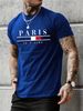 Men's Fashion Short-sleeved T-shirts Summer Slim-fit Pure Cotton Printed T-shirts Trendy Casual Versatile Tops_viptrois.com