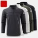 Men's & Women's Thermal Long Sleeve T-Shirt – Fleece-Lined Winter Base Layer, Stretchable & Breathable For Workwear & Activewear_viptrois.com