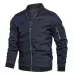 Herren Jacke Herbst Langarm Baseball Uniform Winddicht Radfahren Dünne Jacke Solide Zipper Casual Jacke Outdoor Sport Mantel_viptrois.com