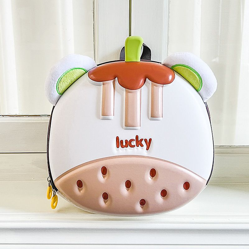 Kids Backpack - Cute Mangosteen Shape Eggshell Design, Cartoon Kindergarten School Bag For Toddlers_viptrois.com
