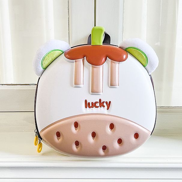 Kids Backpack - Cute Mangosteen Shape Eggshell Design, Cartoon Kindergarten School Bag For Toddlers_viptrois.com