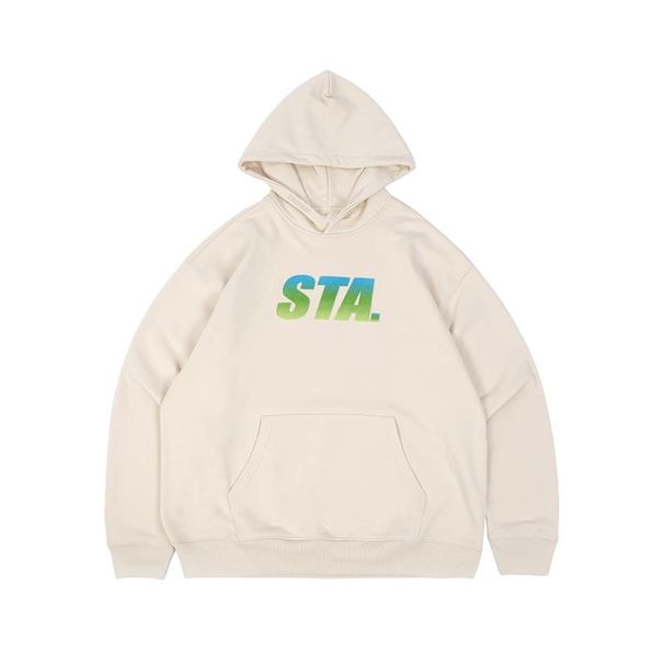 Men's Clothing Gradient Toothbrush Embroidery Hooded Sweatshirt for Men and Women Chinese Cotton Loose Couple Jacket Autumn_viptrois.com