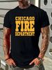 Chicago Fire Department T-Shirt Slightly Stylish Soft Fashion Casual Breathable Versatile Unisex Graphic Designer Clothes Streetwear_viptrois.com