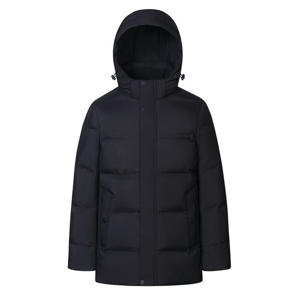 Men's Clothing Main Push Middle Aged And Elderly Down Jacket Men's Mid Length Thick Middle Aged Men's Loose Dad Winter Warm Coat_viptrois.com