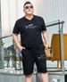 Men's Clothing fashion casual suit plus size men's summer loose fat guy short-sleeved T-shirt suit thin_viptrois.com