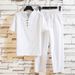 Men's Clothing Summer Linen Suit Cotton And Linen Loose Casual Short Sleeved T Shirt Nine Point Pants Two Piece Suit_viptrois.com