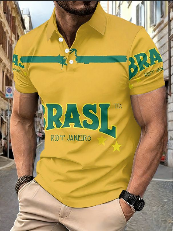 Polo Uomo Taglie Forti Taglio Dritto Comodo Nuova Collezione Estate 2026 Stampa Sportiva Outdoor Palestra Quotidiano_viptrois.com