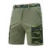 Men's Clothing New Summer European Size Outdoor Simple Versatile Men's Retro Camouflage Workwear Shorts Mid Length Pants Trend_viptrois.com