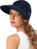 Sun Hats For Womens Wide Brim Visor UV Protection Dual Purpose Hat For Beach Summer Packable Cap_viptrois.com