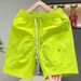 Trendy American Style Men's Summer Cargo Pants Loose Fit plus Size Sporty Casual 5 Point New Style_viptrois.com