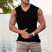 2025 Summer Knitted Vertical Stripe Fitness Sports Slim-fitting Sleeveless Wide Shoulder Tank Top_viptrois.com