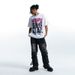 New 285G Pure Cotton American Style Printed Hip-Hop High Street Loose T-Shirt_viptrois.com