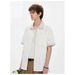 Men's Striped Faux Two Piece Short Sleeve Shirt Casual Versatile Loose Fitting Stylish Sophisticated Summer Everyday Commuting_viptrois.com