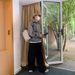 Men's Tweed Hooded Sweatshirt – Oversized Pullover With Stand Collar (Black, Grey, M-XXXL)_viptrois.com
