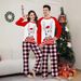 Christmas deer scarf hat Christmas family dress printed home wear pajamas_viptrois.com