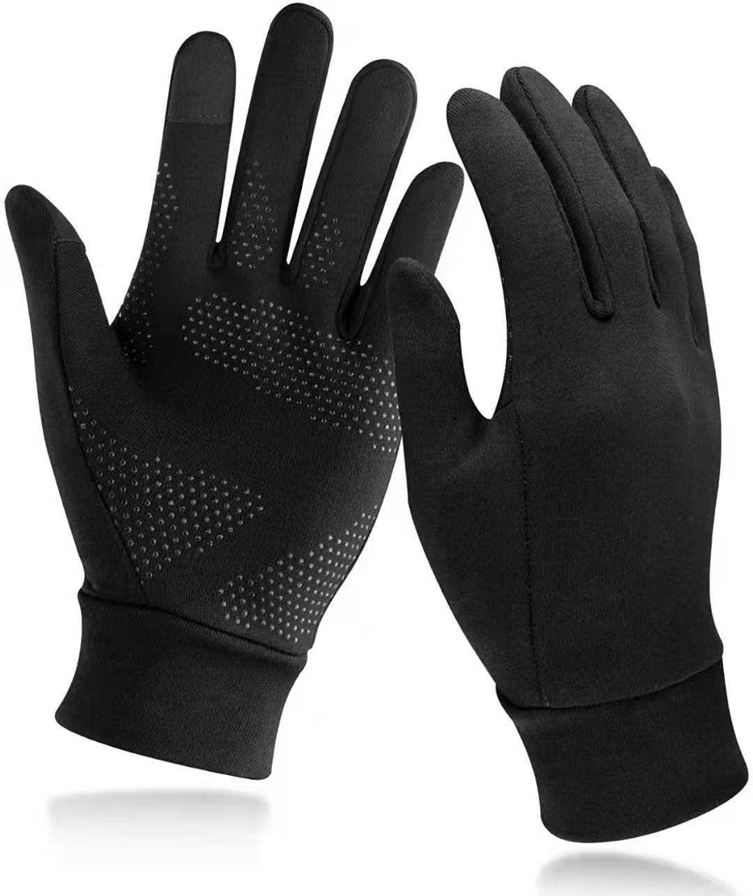 Unisex Autumn and winter warm biking full finger gloves Outdoor sports non-slip touch screen Driving running fishing gloves_viptrois.com