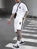 Men's Clothing Short Sleeved T Shirt Shorts Sexy Comfortable Loose Two Piece Suit_viptrois.com