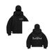 Unisex Zip-Up Hoodie With Balaclava & Double Hood - Streetwear Pullover Jacket In Black, Oversized Fit For Urban Style_viptrois.com