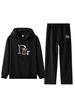 Men's Fleece Hooded Tracksuit Set - Long Sleeve Pullover & Jogger Pants 2-Piece Outfit For Gym, Running & Casual Wear_viptrois.com