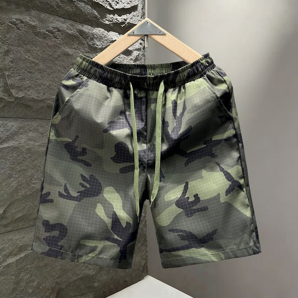 Men's Summer Casual Sports Shorts Five Point Straight Pants Trendy Beach Cross Border Foreign Trade Running_viptrois.com