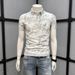 Men's Stylish Summer Polo Shirt With Starry Tie-Dye Print, Casual Slim Fit Short Sleeve T-Shirt, Breathable & Comfortable For Daily Wear_viptrois.com