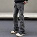 Men's Clothing Men's Straight Flared Cleanfit Pants High Street Vibe_viptrois.com
