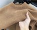 Men's Chenille Fleece Knit Sweater – Winter Thermal High-Neck Pullover For Casual & Layering_viptrois.com