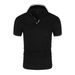 2026 Summer Men's Polo Shirt - Solid Color Short Sleeve Youthful Trendy Casual Collar Short-Sleeved T-Shirt_viptrois.com