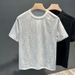 Trendy Brand Round Neck Light Luxury Men's T-shirt Summer New Loose Casual Versatile Half-sleeved Men's Short-sleeved Top_viptrois.com